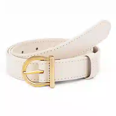 牛当家 马蹄针扣头层牛皮百搭 皮带 女款