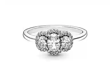 Pandora Three Stone Vintage Ring
