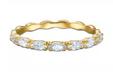 Swarovski Vittore Marquise Ring White Gold Tone