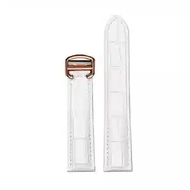 万晨 手表表带适用于卡地亚伦敦坦克系列手表带牛皮替换表带真皮腕带精钢表扣 柔软耐用 棕色 黑色多尺寸 可选 男女同款通用