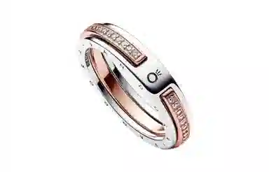 Pandora Classic Two-Tone Pavé Ring
