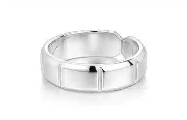 IDEAGEMER 925 Silver Ring Open Design