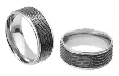 cooraree Basic Tech Black Stripe Ring