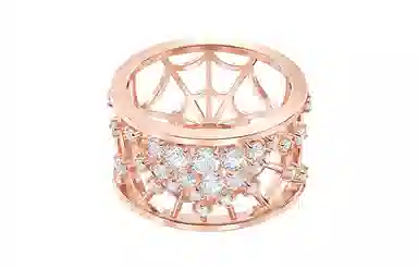 Swarovski Precisely Dreamcatcher Ring Rose Gold