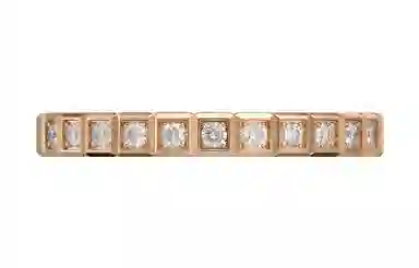 Chopard Ice Cube Ring Rose Gold Half Diamond