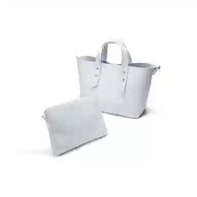 CHARLESKEITH PU Tote ChocolateLight Grey