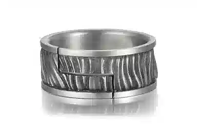 IDEAGEMER Silver Ring