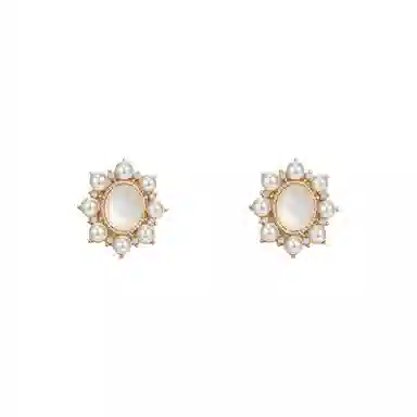 彤彤兔 简约甜美气质小众个性 合金 耳环 女款