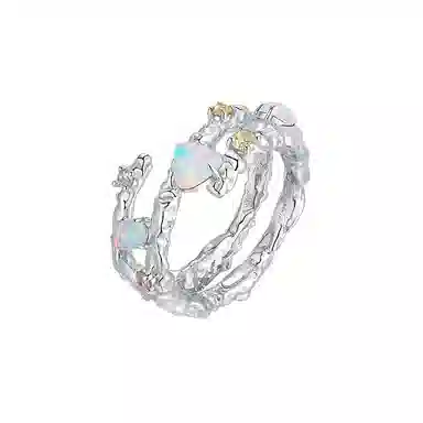 YVMIN Candy Texture 925 Silver Ring