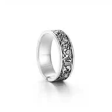 IDEAGEMER Tang Grass Ring 925 Silver