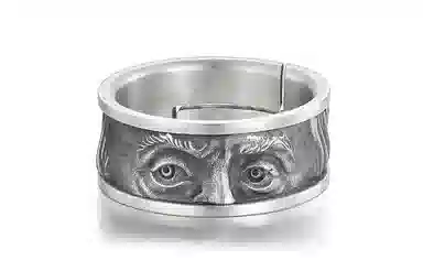 IDEAGEMER Silver Ring