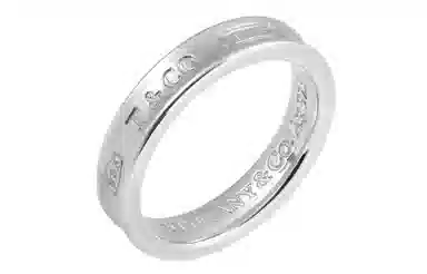 Tiffany & Co. 1837 Narrow Band Ring Silver