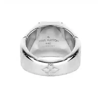 Louis Vuitton Logo Ring Silver