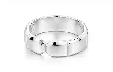 IDEAGEMER 925 Silver Ring Open Design