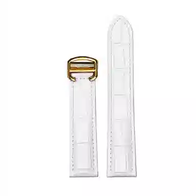 万晨 手表表带适用于卡地亚伦敦坦克系列手表带牛皮替换表带真皮腕带精钢表扣 柔软耐用 棕色 黑色多尺寸 可选 男女同款通用