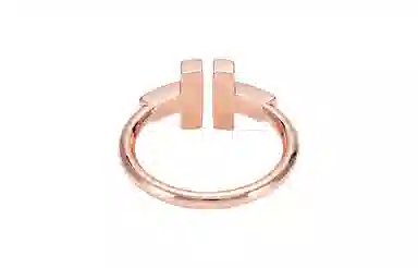 Tiffany T Pearl Ring Rose Gold