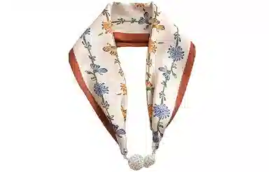 优幽兰 小众设计感 磁吸气质优雅舒适简约高颜值印花温柔典雅 丝巾小领巾 女款