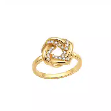 耳语 极光律动系列编织小众设计 合金 戒指 女款