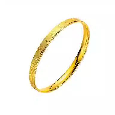 华髻 新中式国潮金色十三幺麻将 国潮复古 高级精致创意个性招财东南西北文字 合金 手镯 女款