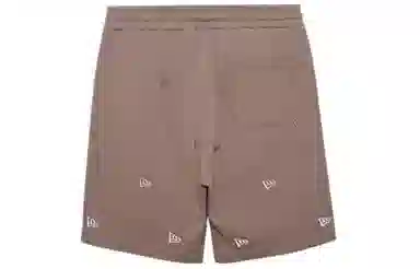 New Era SS24 Gradient Embroidered Shorts Khaki