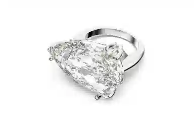 Swarovski Rhodium Plated Crystal Ring White