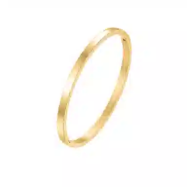 华髻 国潮光面纽扣手镯 男女同款 潮流个性时尚百搭手镯 高级感素圈纽扣手镯 欧美情侣送女生