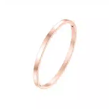 华髻 国潮光面纽扣手镯 男女同款 潮流个性时尚百搭手镯 高级感素圈纽扣手镯 欧美情侣送女生