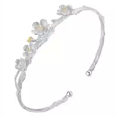 华髻 新中式梅花轻奢百搭高级感复古时尚开口创意梅花个性甜美文艺樱花小清新森系 手镯 女款