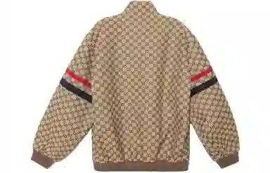 Gucci Striped Print Jacket Beige