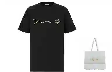 Dior x Travis Scott FW22 Black T-Shirt