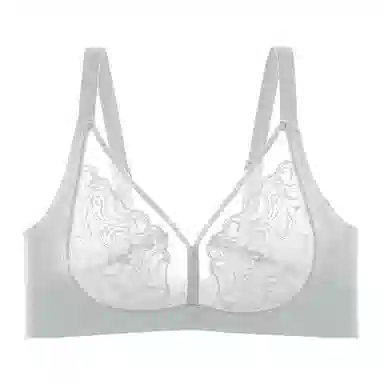 芬腾 植物花卉蕾丝收副乳防下垂薄款文胸 女款