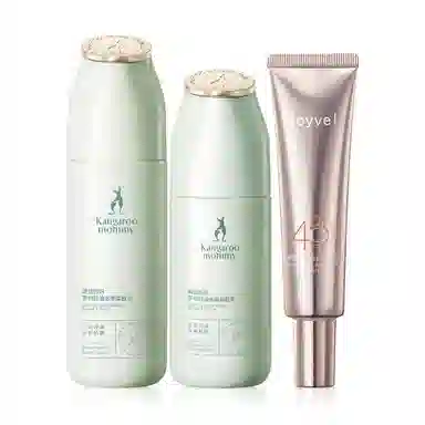 袋鼠妈妈 双重植物精华茶树防晒套装 保湿滋润控油防晒