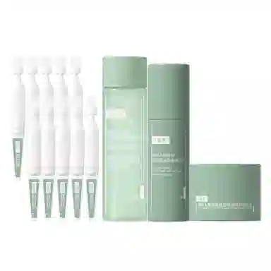 可复美 秩序次抛水乳霜护肤套装 小样旅行装 舒缓保湿修护控油 四件套