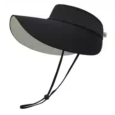 玖慕 大檐防晒全方位防紫外线遮脸开车空顶遮阳 聚酯纤维 防晒帽 女款