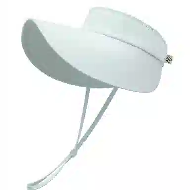 玖慕 大檐防晒全方位防紫外线遮脸开车空顶遮阳 聚酯纤维 防晒帽 女款