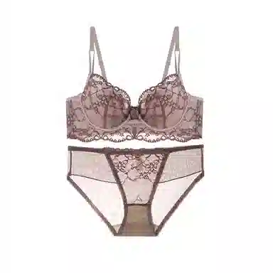内在密码 法式纯欲蕾丝防下垂超薄内衣裤套装 女款