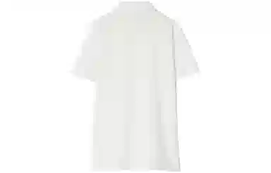 Burberry Logo Print Polo Shirt Salt Crystal