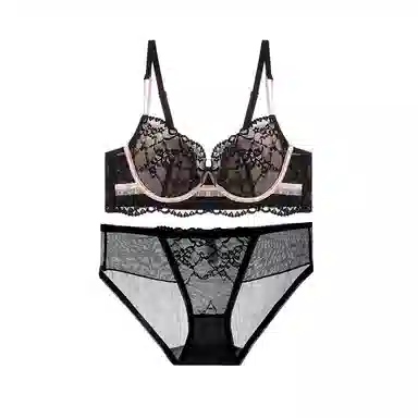 内在密码 法式纯欲蕾丝防下垂超薄内衣裤套装 女款