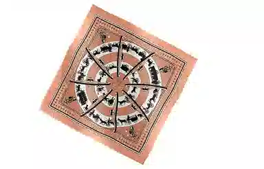 Hermes Scarf Brown
