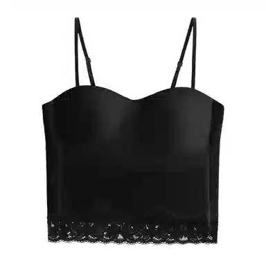 内在密码 蕾丝抹胸背心女带胸垫一体式免穿文胸美背内衣薄款纯欲百搭性感小吊带