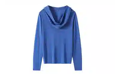 恒源祥 休闲纯色连帽套头长袖针织衫 女款