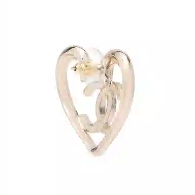 CHANEL Logo Earrings Gold