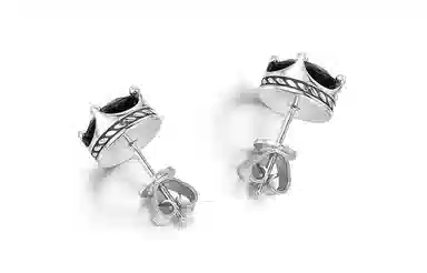 IDEAGEMER 925 Silver Stud Earring