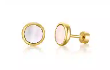 恋朵 时尚潮流简约百搭钛钢罗马数字中性耳饰 耳钉 男女同款情侣款