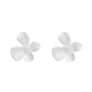 MACE MAVA S999 Silver Floral Earrings