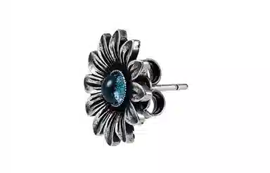 Gucci Double G Daisy Silver Earrings