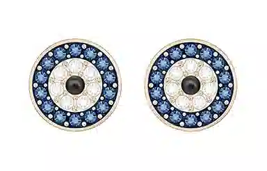 Swarovski Luckily Evil Eye Studs Blue