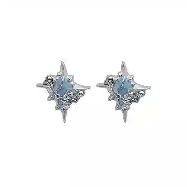 GUDS GAVE Four-Point Star Earrings