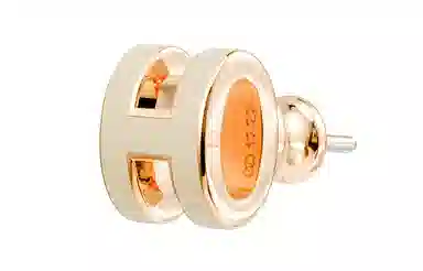Hermes Mini H Pop Rose Gold Earrings