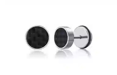 恋朵 时尚潮流简约百搭钛钢罗马数字中性耳饰 耳钉 男女同款情侣款